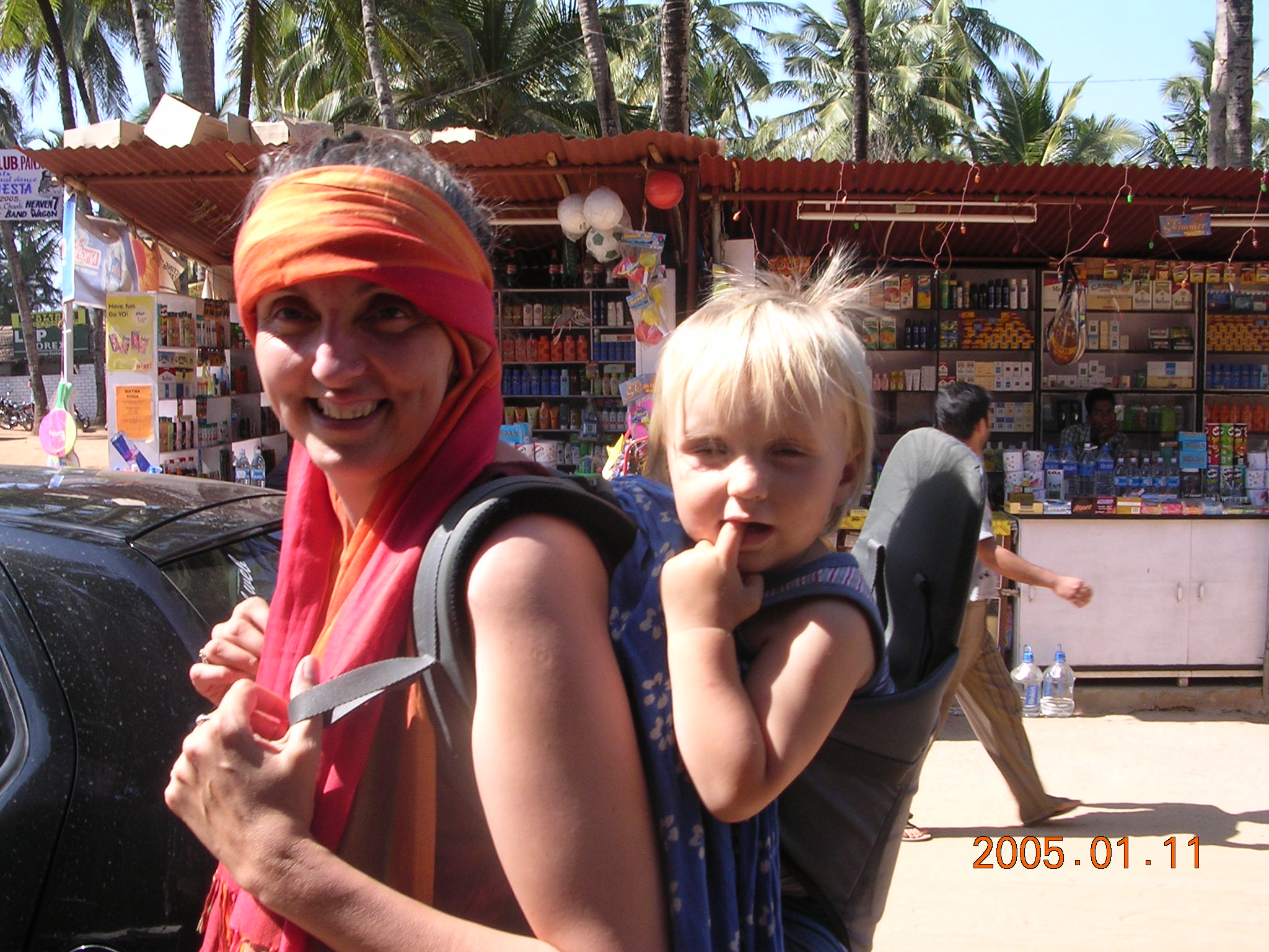 cestování s dítětem - Já a syn v Indii